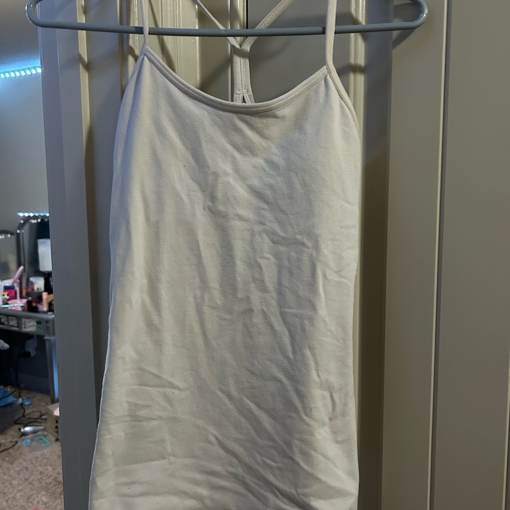 white lululemon tank, no longer fits me